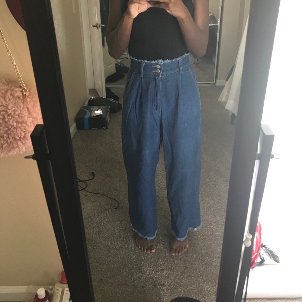 Browny Japanese flare pants